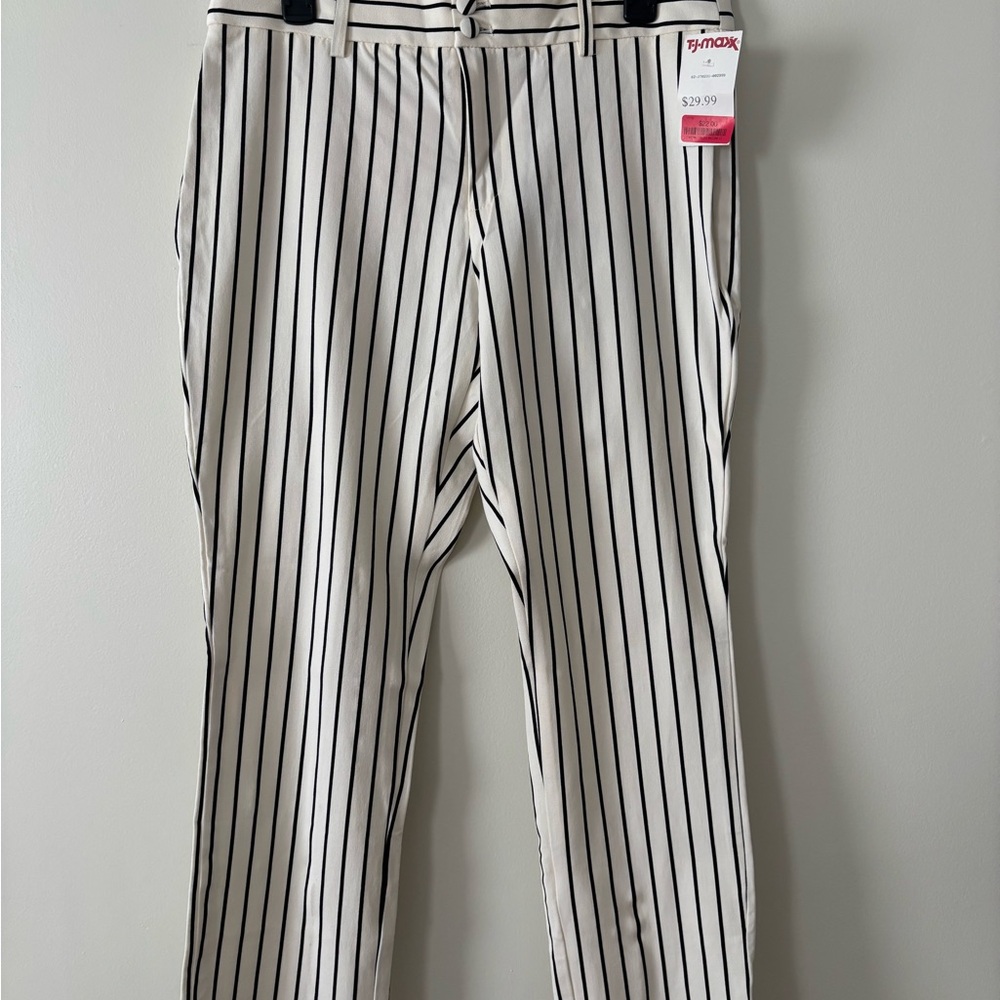 Striped Black and White Pants